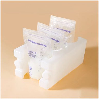 BLOQUES HIELO DAUER BLANCO CON GEL REUTILIZABLES BOTELLAS BIBERONES BEBIDAS X2 UNIDADES - 4