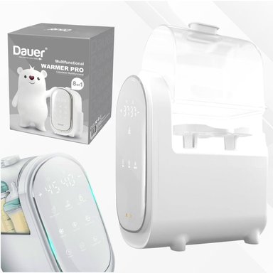 CALENTADOR DE BIBERONES DOBLE CAPACIDAD 8EN 1 MULTIFUNCIONAL CON ESTERILIZADOR
