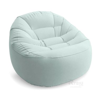 SOFA TIPO PUFF COMODO DE COLOR CELESTE