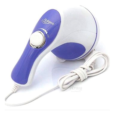 MASAJEADOR CON CABEZAL LISO DE COLOR BLANCO