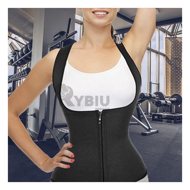 CHALECO MUJER RYBIU NEGRO DE30522 CON CIERRE M + REGALO STICKERS