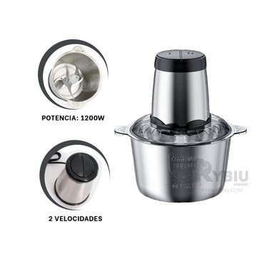 PICADOR RYBIU 8603 1200 W 3L CON VELOCIDAD AJUSTABLE IDEAL PARA LA COCINA - 2