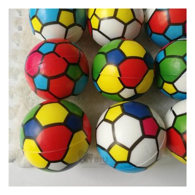 SET PELOTAS RYBIU A-68 MULTICOLOR ANTIESTRES 12 UNIDADES FUTBOL COLORES