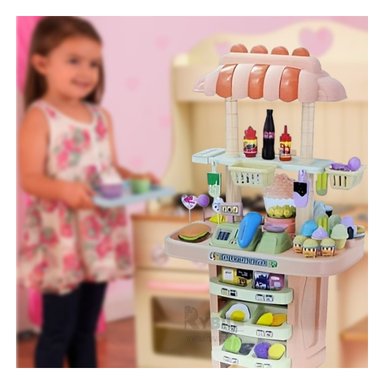 JUGUETE SET DE COCINA PARA NIÑAS CON ACCESORIOS BEIGE - 2
