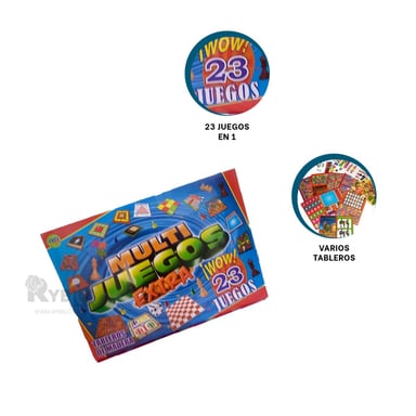 JUEGO DE MESA MULTI JUEGOS FAMILIAR 23 JUEGOS - 2
