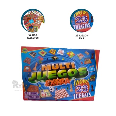 JUEGO DE MESA MULTI JUEGOS FAMILIAR 23 JUEGOS - 4