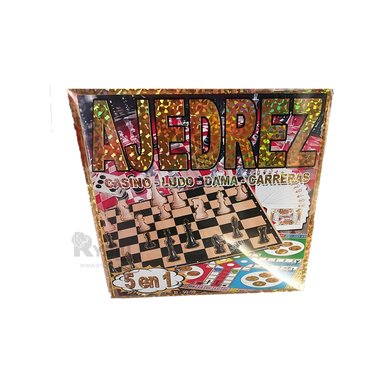 JUEGO DE MESA LÚDICO TABLERO PARA NIÑOS 5 EN 1