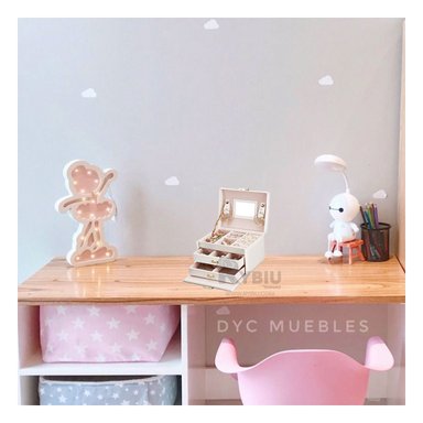 JOYERO RYBIU BLANCO ORGANIZADOR DE 3 NIVELES ESPACIOSO