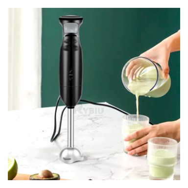 LICUADORA RYBIU CO29435 INMERSION PARA FRUTAS Y VERDURAS EN NEGRO