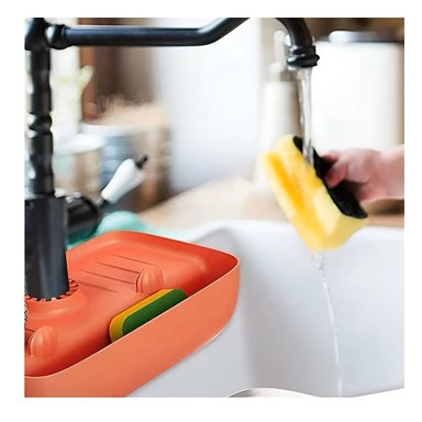 SET ESCURRIDOR RYBIU CO29615 NARANJA LAVADO ADO + PAPEL REGALO - 2