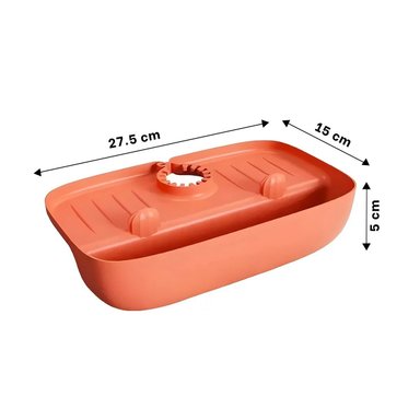 SET ESCURRIDOR RYBIU CO29615 NARANJA LAVADO ADO + PAPEL REGALO - 4