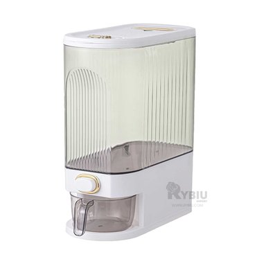 DISPENSADOR RYBIU CO29816 BLANCO EN FORMA BARRIL ARROZ Y CEREAL