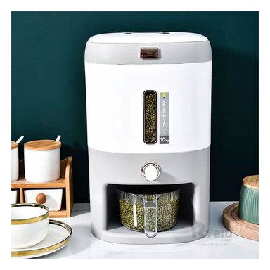 DISPENSADOR RYBIU CO29825 GRIS OSCURO CEREALES 10 KG + PAPEL REGALO