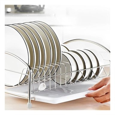 SEPARADOR RYBIU CO29879 ACERO INOXIDABLE PLATEADO UTIL PLATOS + PAPEL REGALO - 2