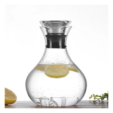 JARRA RYBIU 212 TRANSPARENTE ELEGANTE MATERIAL VIDRIO FUJI 1600 ML - 2