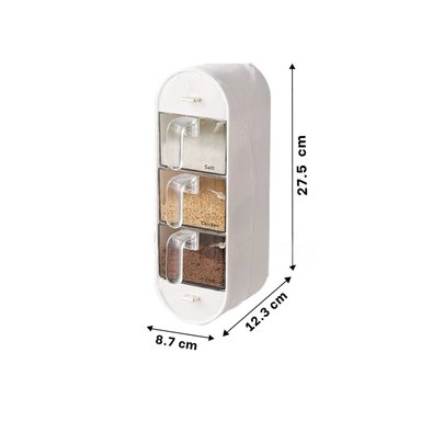 ESTANTE DE CONDIMENTOS EMPOTRABLE COLOR BLANCO PARA COCINA ORDENADA - 4
