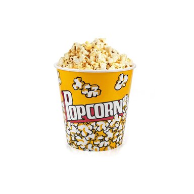 CUBETA VASO DE PLASTICO PARA POPCORN MEDIANO AMARILLO