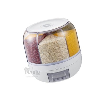 DISPENSADOR RYBIU CO30394 BLANCO GIRATORIO 6 KG FACIL LLENAR