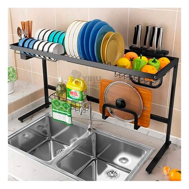 ESCURRIDOR RYBIU CO30407 NEGRO ELEGANTE PLATOS DISEÑO 85 CM