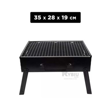 PARRILLA RYBIU CO30422 NEGRO MINI CARBON + PAPEL REGALO - 5