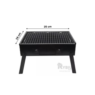 PARRILLA RYBIU CO30422 NEGRO MINI MINIMALISTA LA FAMILIA MULTIUSO - 6