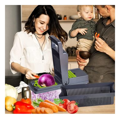 RALLADOR RYBIU CO30444 GRIS PELADOR VERDURAS ACERO + PAPEL REGALO