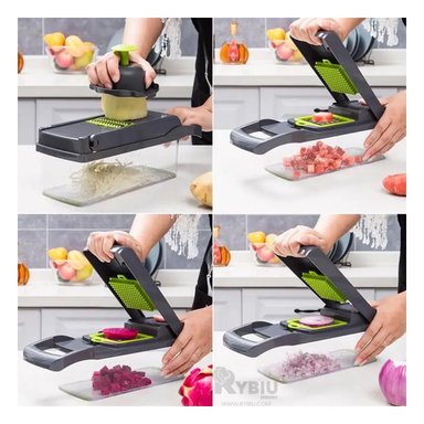 RALLADOR RYBIU CO30444 GRIS PELADOR FRUTAS PRACTICO ACERO INOXIDABLE