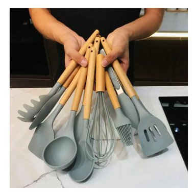 KIT RYBIU PRÁCTICO PIEZAS COCINA EN GRIS + PAPEL REGALO CO30456 - 3
