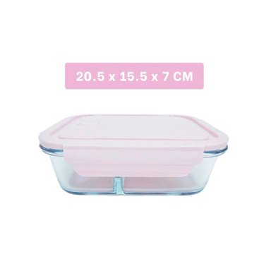 TAPER RYBIU CO30470 VIDRIO ROSADO RECTANGULAR DE 3 DIVISIONES - 4
