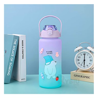 TOMATODO RYBIU CO30494 2L CON DISEÑO OSO MULTICOLOR + PAPEL REGALO