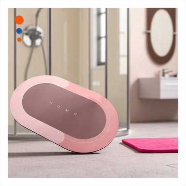 ALFOMBRA OVALADA HOME ROSADO PARA CASA USO DIARIO Y DECORACION INTERIOR