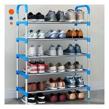 ORGANIZADOR VERTICAL CELESTE 5 NIVELES PARA CALZADO EN CASA USO DIARIO - 1