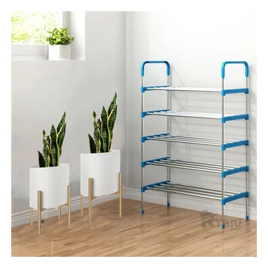 ORGANIZADOR VERTICAL CELESTE 5 NIVELES PARA CALZADO EN CASA USO DIARIO - 6