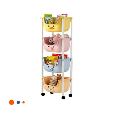 MODULO KAWAII 4 NIVELES ESTILO TIERNO Y FUNCIONAL 4 PERSONAJES Y+PAPEL REGALO