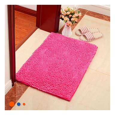 TAPETE RYBIU HO29297 60 X 40 CM MODERNA DE DORMITORIO RECTANGULAR ROSADO