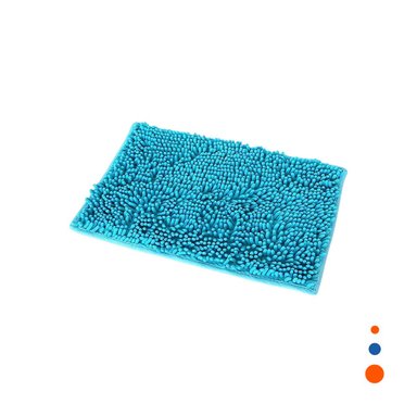 TAPETE RYBIU HO29299 60 X 40 CM MODERNA FORMA RECTANGULAR CELESTE + PAPEL REGALO