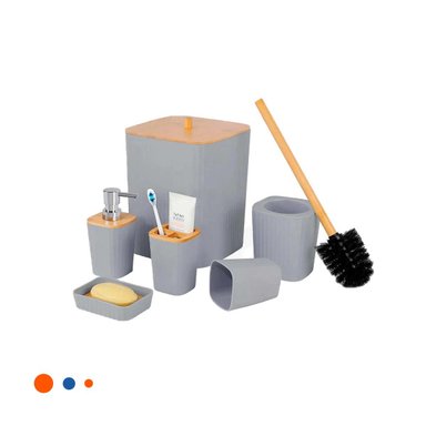 ORGANIZADOR RYBIU HO29447 6 PIEZAS ELEGANTE GRIS + PAPEL DE REGALO