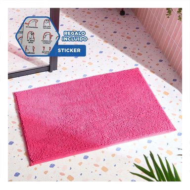 TAPETE RYBIU HO29297 60 X 40 CM MODERNA IDEAL PARA DAMAS ROSADO + REGALO STICKERS