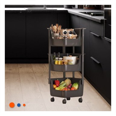 ESTANTE RYBIU HO29681 BLANCO COCINA CON RUEDAS + REGALO STICKERS - 2
