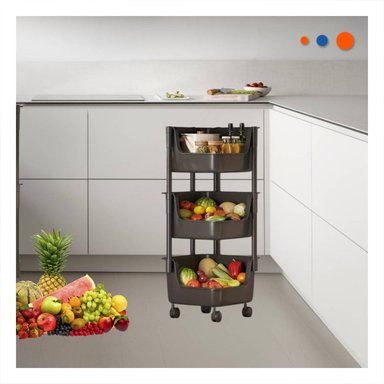 ESTANTE RYBIU HO29681 BLANCO COCINA CON RUEDAS + REGALO STICKERS - 5