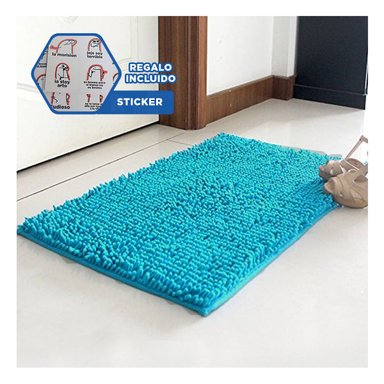 TAPETE RYBIU HO29299 60 X 40 CM MODERNA IDEAL PARA DAMAS CELESTE + REGALO STICKERS