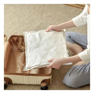 BOLSA RYBIU HO30727 COMPACTADORA 70 X 100 CM ANARANJADO + PAPEL REGALO - 5