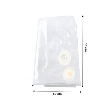BOLSA RYBIU HO30726 COMPACTADORA 60 X 80 CM ANARANJADO + PAPEL REGALO - 4