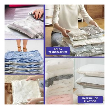 ORGANIZADOR COMPRESOR AL VACIO 60CMX80CM ANARANJADO PARA HOGAR - 5