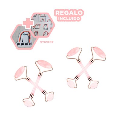 SET LIMPIEZA FACIAL RYBIU BE30026 COMPACTO 1 ROSA MARMOLEADO + REGALO STICKERS