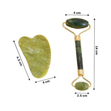 MASAJEADOR RYBIU FACIAL CUELLO BE29865 PIEDRA JADE TRANSPORTABLE COLOR VERDE - 4