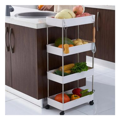 CARRITO RYBIU HO29678 BLANCO ORGANIZADOR 4 NIVELES + REGALO AGENDITA