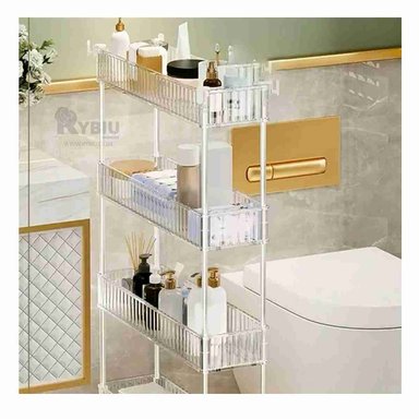 CARRITO RYBIU HO29677 TRANSPARENTE FUNCIONAL BAÑO ACRILICO + REGALO AGENDITA