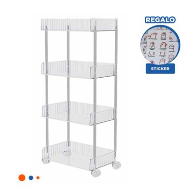 CARRITO RYBIU HO29677 TRANSPARENTE OPTIMIZADOR ESPACIO ACRILICO + REGALO STICKERS