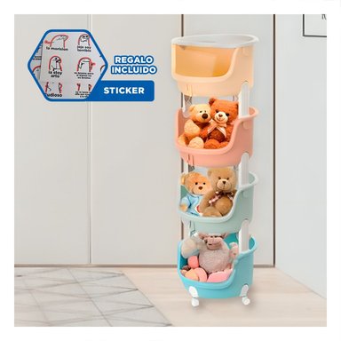 JUGUETERO RYBIU HO29668 MULTICOLOR NIÑOS 4 NIVELES + REGALO STICKERS